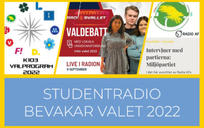 Studentradio bevakar valet 2022